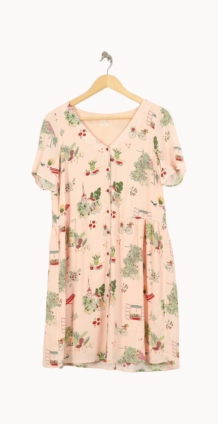 Robe Évasée Beige - Taille S/36 de la marque Des petits hauts | PARAD66996 - Vendu par Paradigme - Image 2