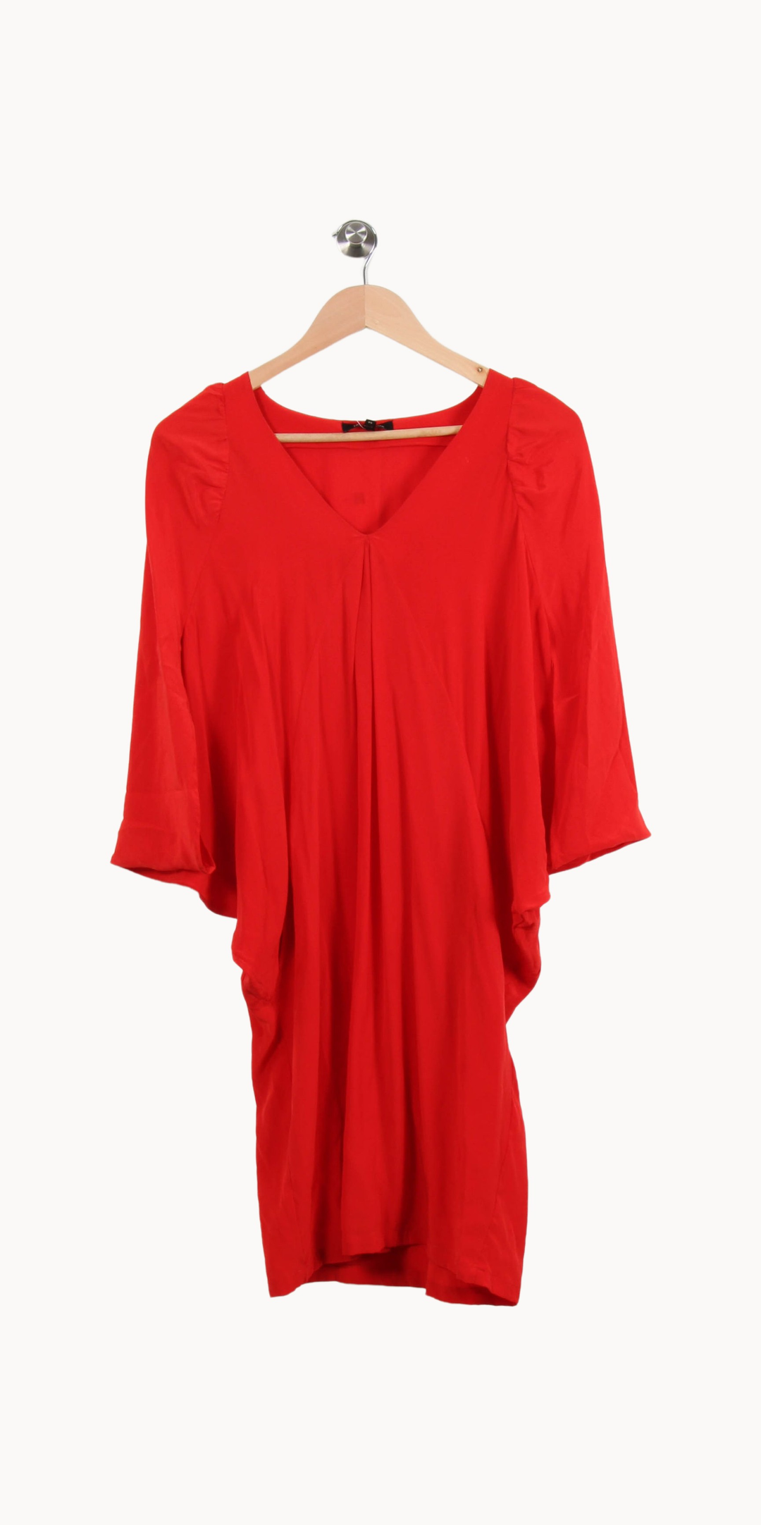 Robe Midi Rouge - Taille S/36 de la marque Tara Jarmon | PARAD69547 - Vendu par Paradigme - Image 2
