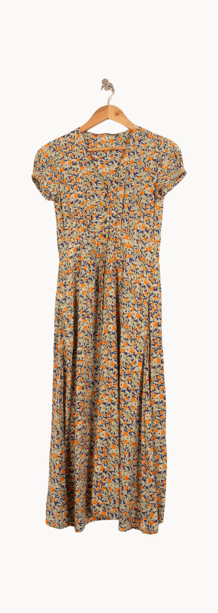 Robe Longue Bleu et Orange - Taille XS/34 de la marque Comptoir des Cotonniers | PARAD63393 - Vendu par Paradigme - Image 2