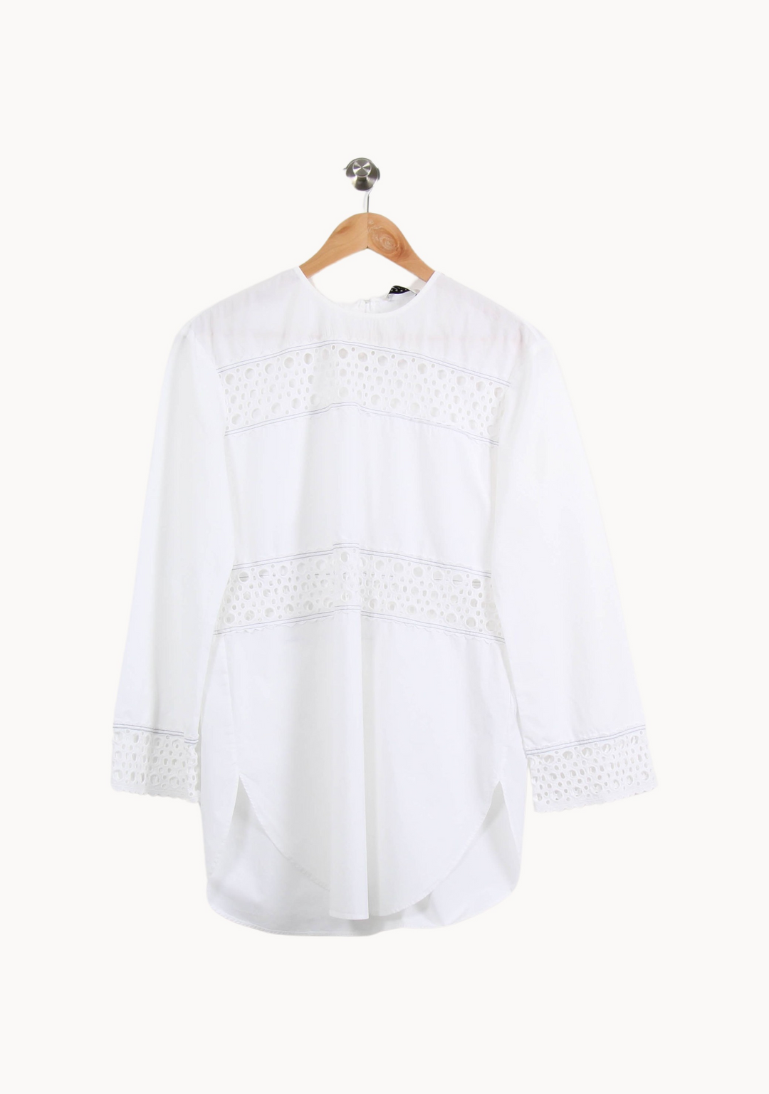 Blouse Blanche - Taille M/38 de la marque Sandro | PARAD50629 - Vendu par Paradigme - Image 2