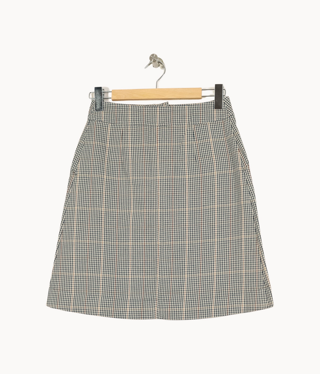 Jupe Courte Bleu et Beige - Taille S/36 de la marque Ines de la Fressange Paris | PARAD67934 - Vendu par Paradigme - Image 4