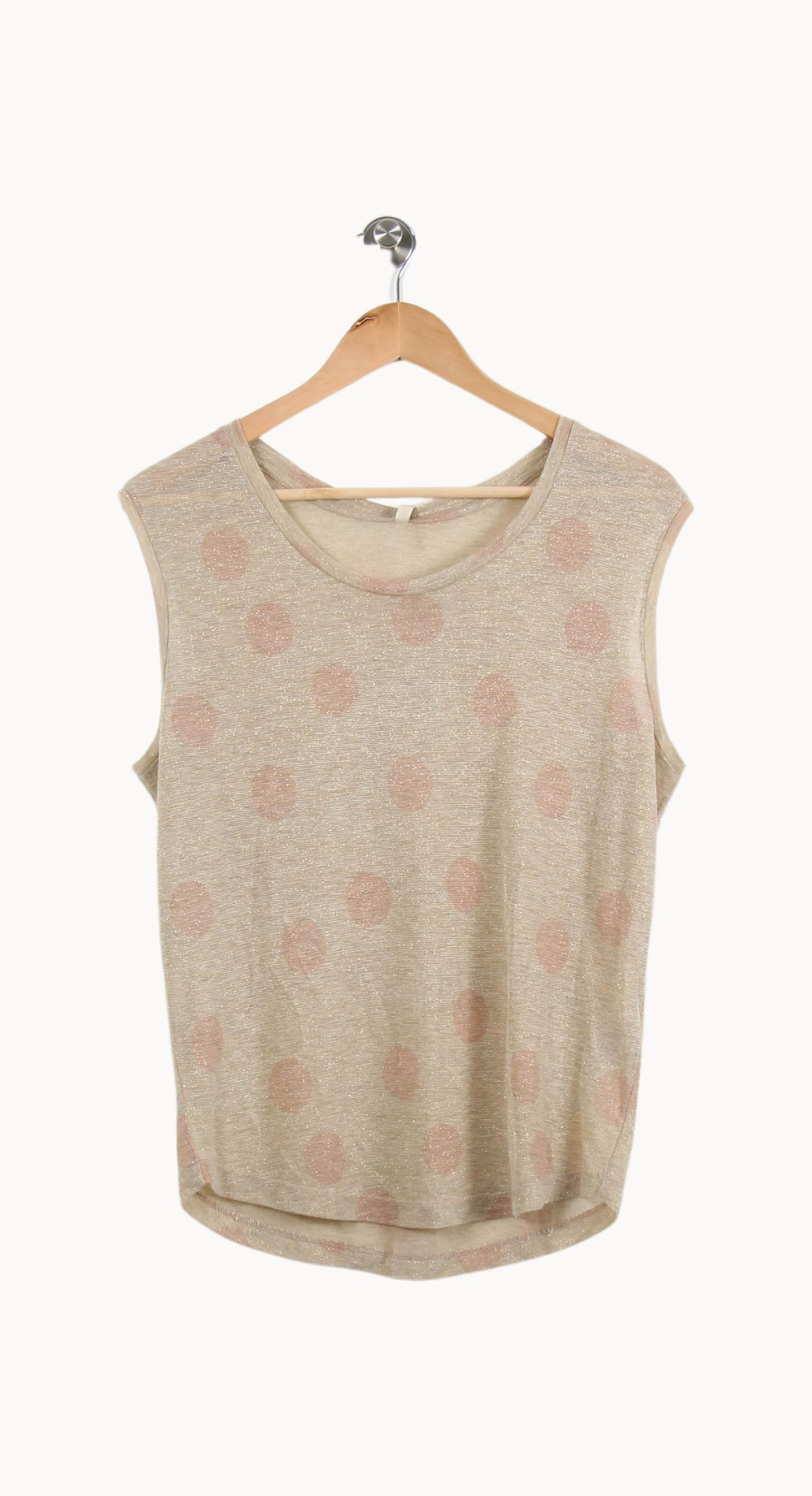 Débardeur Beige à Pois Roses - Taille S/36 de la marque Bellerose | PARAD69520 - Vendu par Paradigme - Image 2