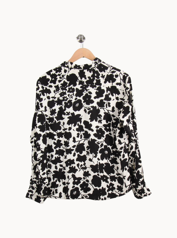 Chemise Blanche et Noire - Taille L/40 de la marque Gerard Darel | PARAD52483 - Vendu par Paradigme - Image 4