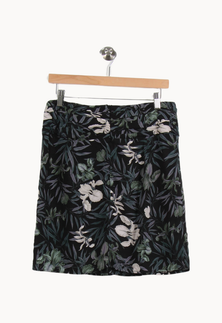 Jupe à fleurs noire et verte - Taille L/40 de la marque IKKS | PARAD62295 - Vendu par Paradigme - Image 4