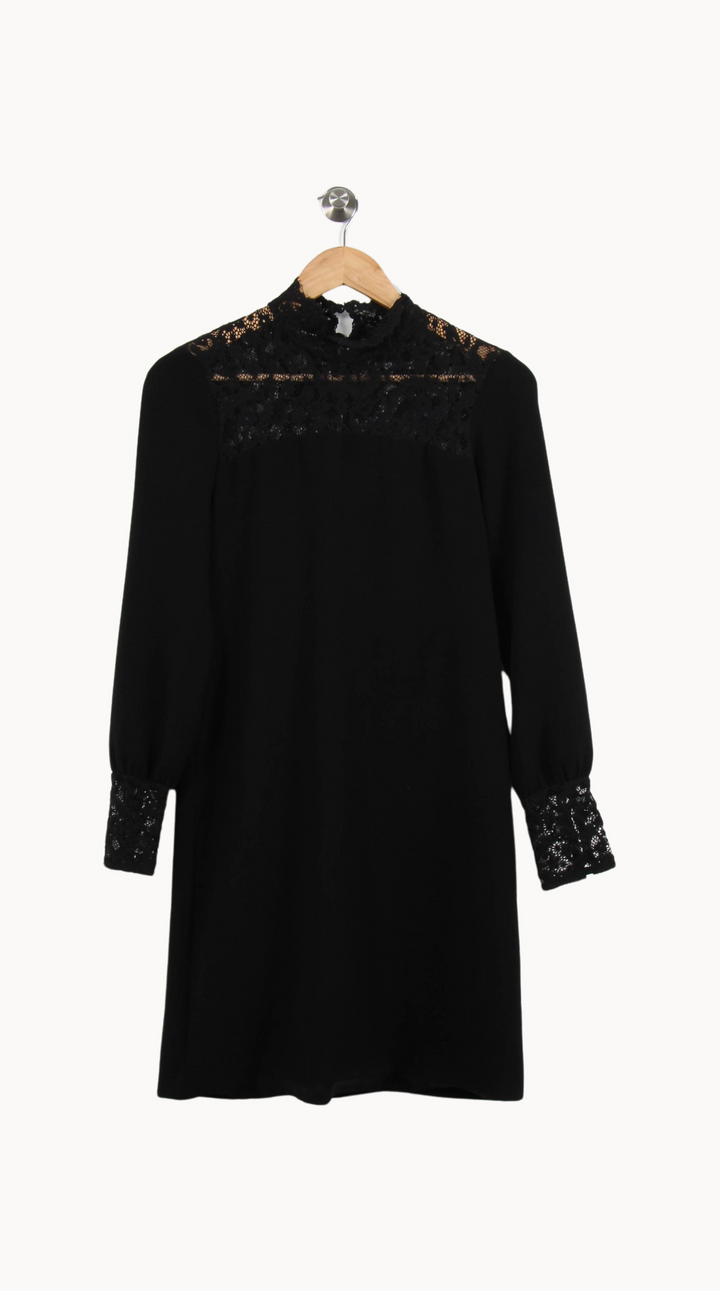 Robe Droite Noire - Taille S/36 de la marque Caroll | PARAD62151 - Vendu par Paradigme - Image 2