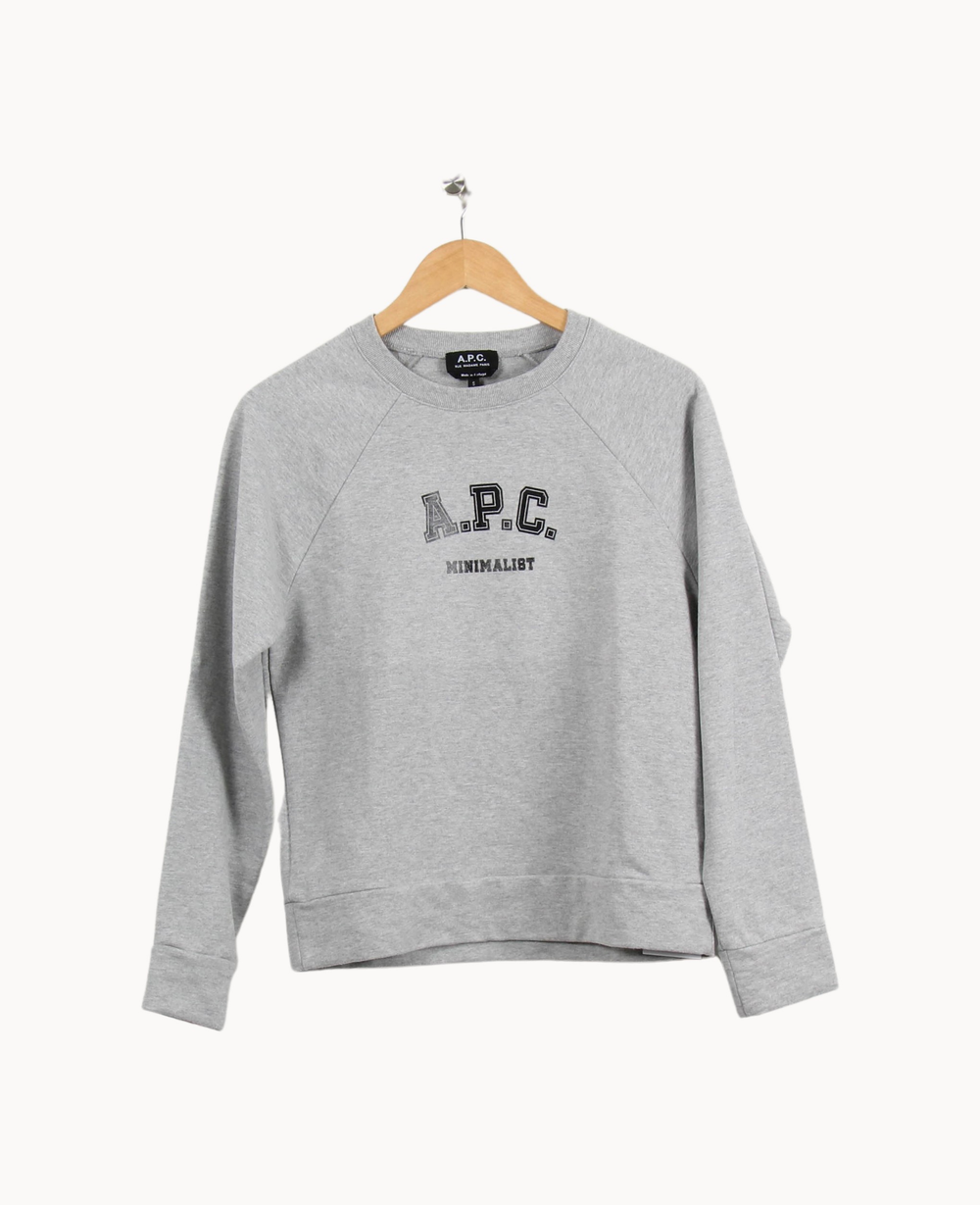 Sweat Gris - Taille S/36 de la marque A.P.C. | PARAD69375 - Vendu par Paradigme - Image 2