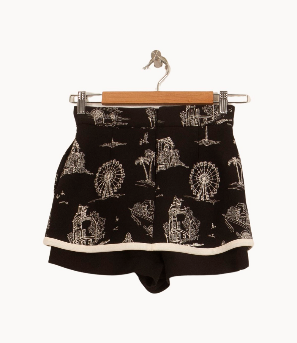 Short Noir et Blanc - Taille XS/34 de la marque Maje | PARAD45021 - Vendu par Paradigme - Image 4