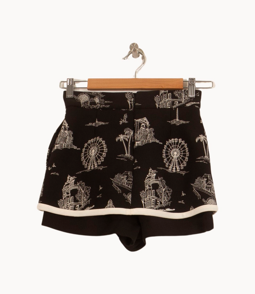 Short Noir et Blanc - Taille XS/34 de la marque Maje | PARAD45021 - Vendu par Paradigme - Image 4
