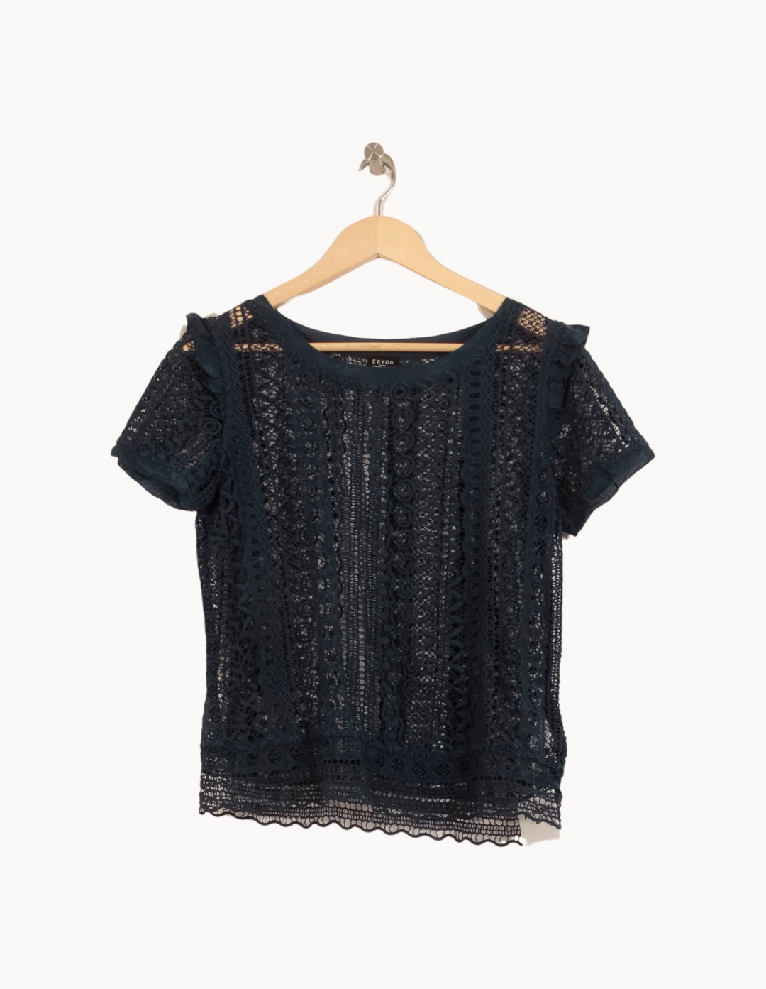 Blouse Dentelle Bleue - Taille M/38 de la marque Ekyog | PARAD64118 - Vendu par Paradigme - Image 2