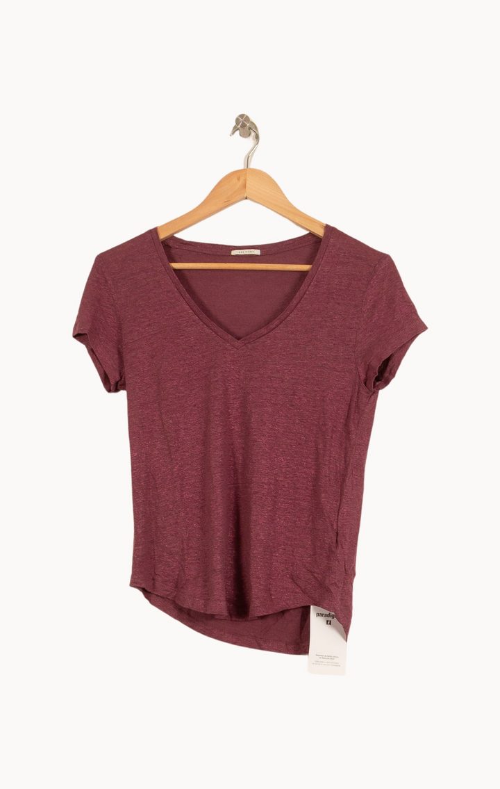 Tee-shirt Violet - Taille XS/34 de la marque IKKS | PARAD50010 - Vendu par Paradigme - Image 2