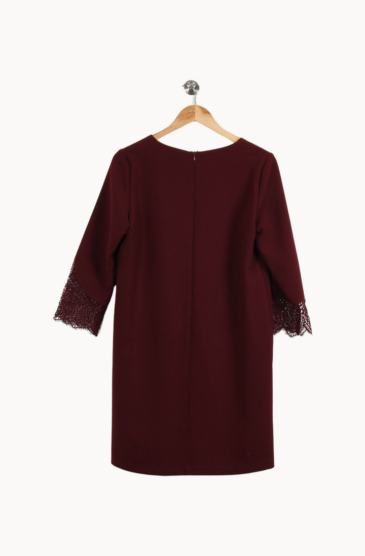 Robe Droite Bordeaux - Taille M/38 de la marque Suncoo | PARAD67292 - Vendu par Paradigme - Image 4