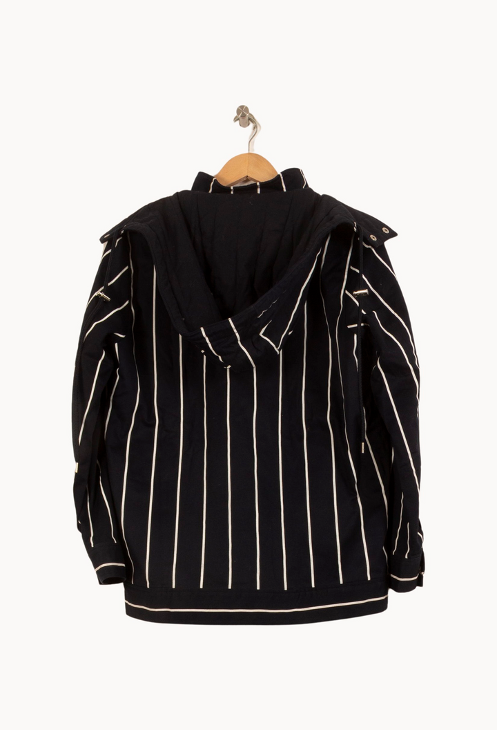 Parka Bleu et Blanche - Taille M/38 de la marque Claudie Pierlot | PARAD45934 - Vendu par Paradigme - Image 4