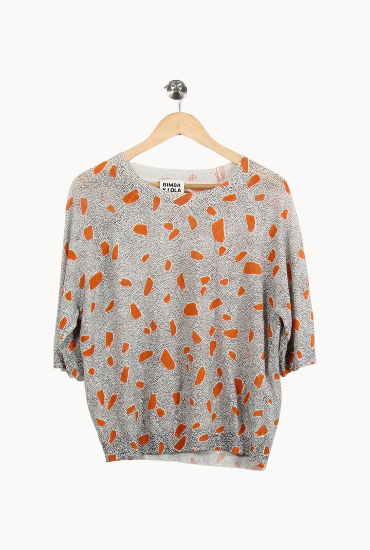 Pull Gris et Orange - Taille S/36 de la marque Bimba y Lola | PARAD53373 - Vendu par Paradigme - Image 2