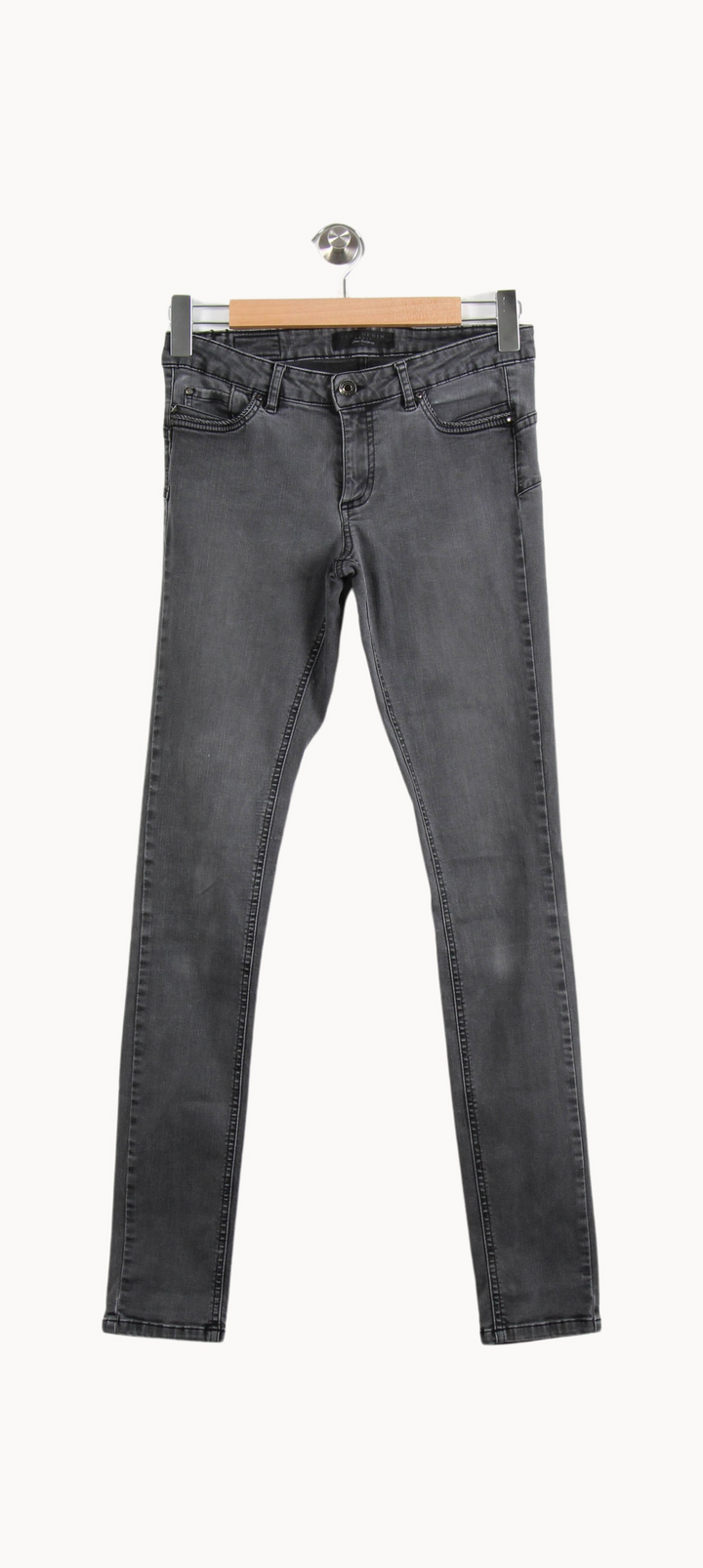 Jean Skinny Gris - Taille S/36 de la marque IKKS | PARAD55369 - Vendu par Paradigme - Image 2