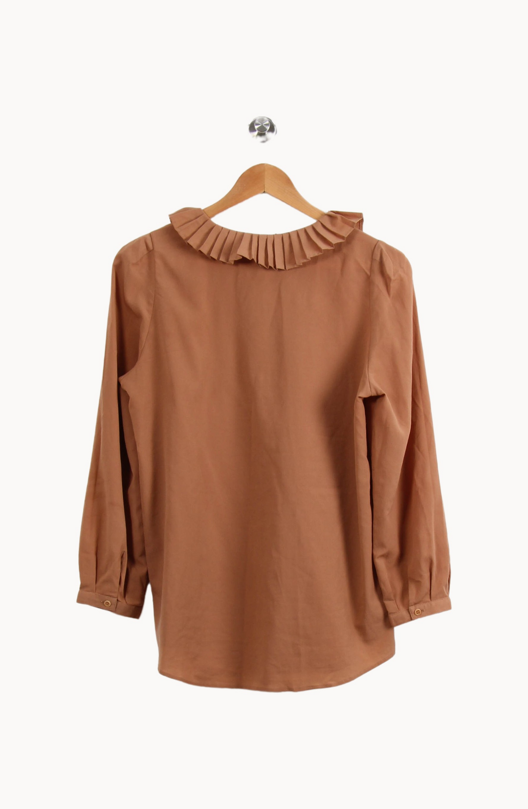 Blouse Marron - Taille L/40 de la marque Claudie Pierlot | PARAD44872 - Vendu par Paradigme - Image 4