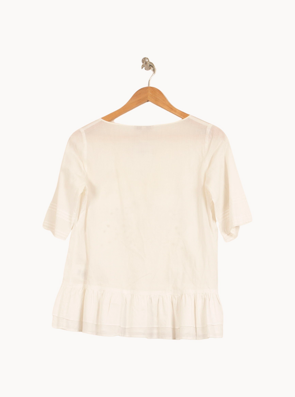 Blouse Blanche - Taille S/36 de la marque Sandro | PARAD63788 - Vendu par Paradigme - Image 4