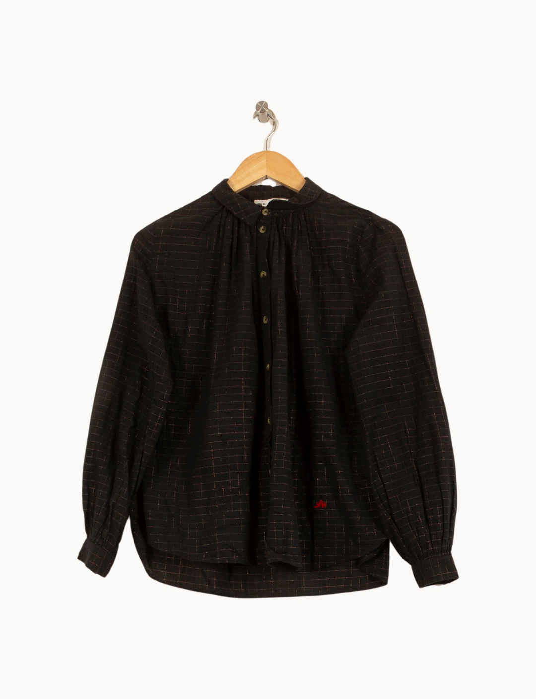 Blouse Noire - Taille M/38 de la marque Léon & Harper | PARAD64238 - Vendu par Paradigme - Image 2