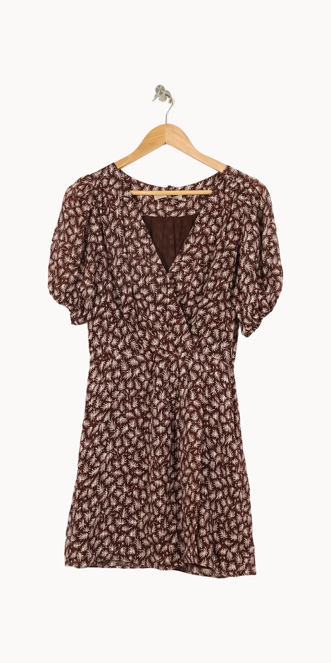 Robe Fleurie Marron et Blanche - Taille XS/34 de la marque Vanessa Bruno | PARAD54737 - Vendu par Paradigme - Image 2
