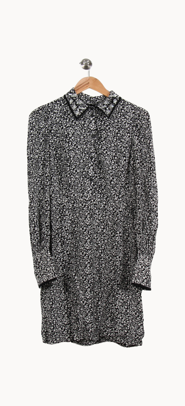 Robe Courte Noire et Blanche - Taille S/36 de la marque Essentiel Antwerp | PARAD50080 - Vendu par Paradigme - Image 2