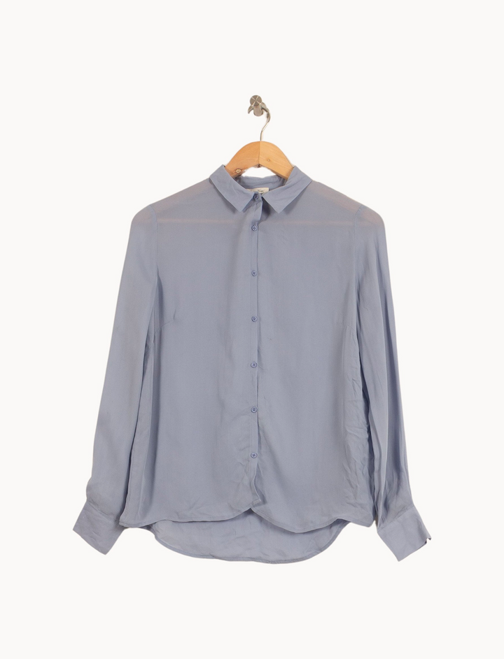 Chemise Bleue - Taille M/38 de la marque American Vintage | PARAD20756 - Vendu par Paradigme - Image 2