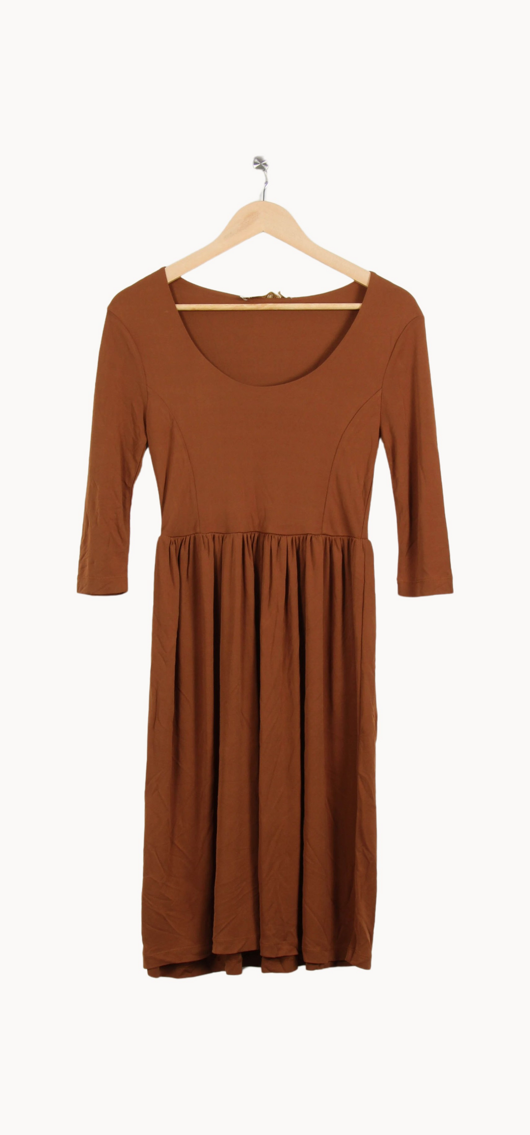 Robe Midi Marron - Taille T.U. de la marque Vanessa Bruno | PARAD54743 - Vendu par Paradigme - Image 2