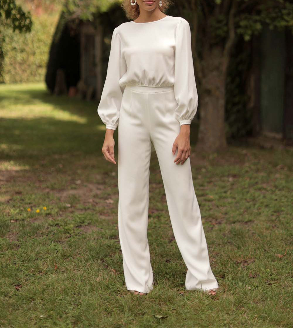 Pantalon Large Blanc - Taille XS/34