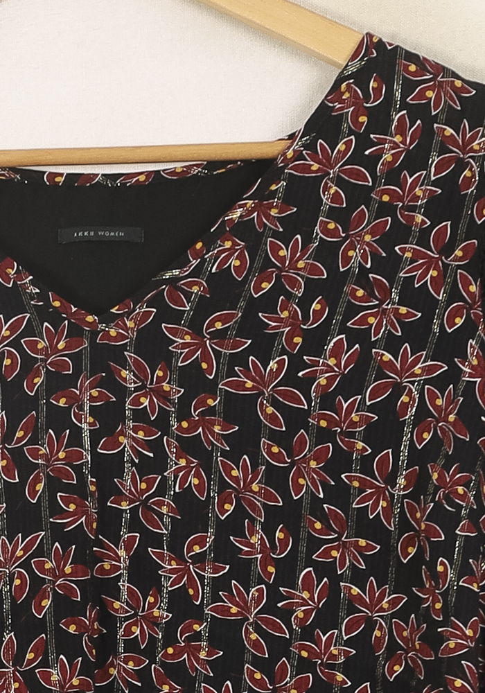 Blouse Noire et Rouge - Taille XL/42 de la marque IKKS | PARAD52744 - Vendu par Paradigme - Image 3