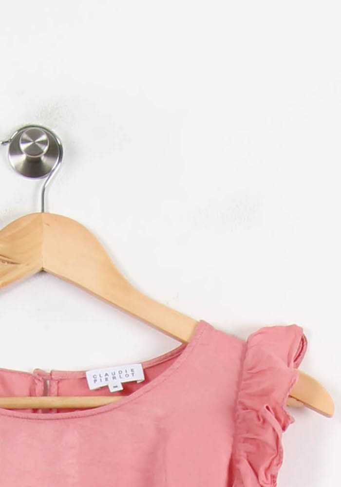 Blouse Rose - Taille S/36 de la marque Claudie Pierlot | PARAD69513 - Vendu par Paradigme - Image 3