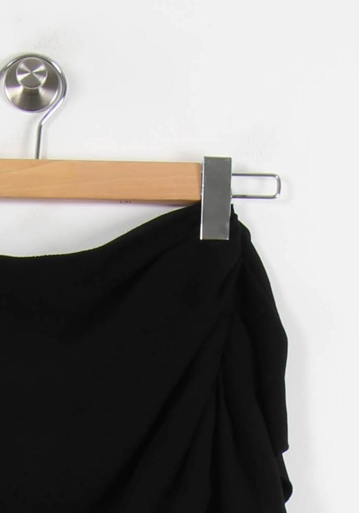 Jupe Drapée Noire - Taille S/36 de la marque Joseph | PARAD67127 - Vendu par Paradigme - Image 3