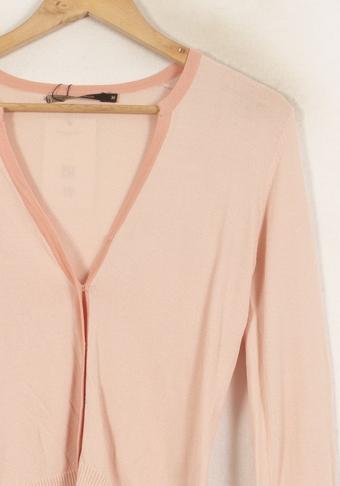 Cardigan rose - Taille M/38 de la marque Tara Jarmon | PLY1341 - Vendu par Paradigme - Image 3