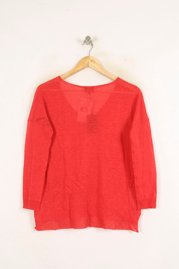 Pull Rouge - Taille S/36 de la marque Bérénice | PARAD73288 - Vendu par Paradigme - Image 4