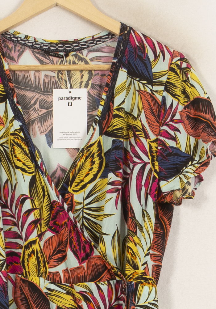 Robe Portefeuille Bleue et Jaune - Taille L/40 de la marque One Step | PARAD64217 - Vendu par Paradigme - Image 3