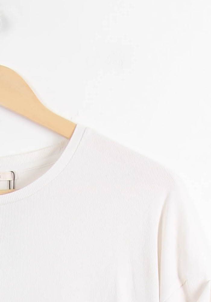 Robe T-shirt Blanche - Taille XS/34 de la marque Sessùn | PARAD45046 - Vendu par Paradigme - Image 3