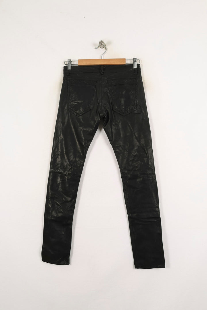 Pantalon Cuir Noir - Taille S/36 de la marque Bérénice | PARAD72674 - Vendu par Paradigme - Image 4