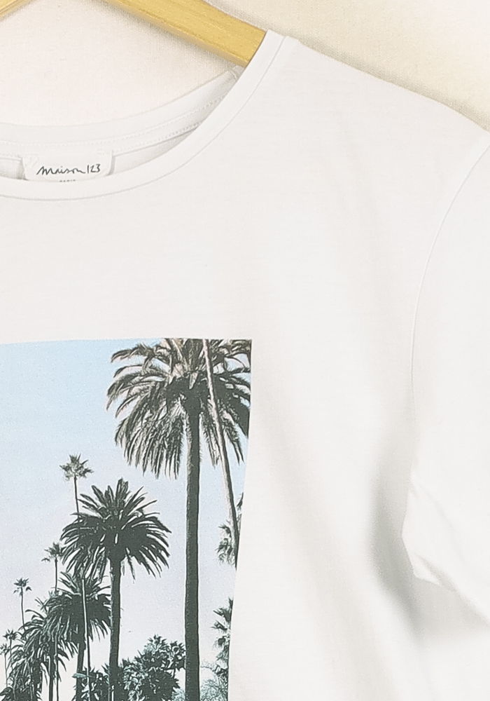 Tee-shirt Blanc - Taille L/40 de la marque Maison 123 | PARAD69409 - Vendu par Paradigme - Image 3