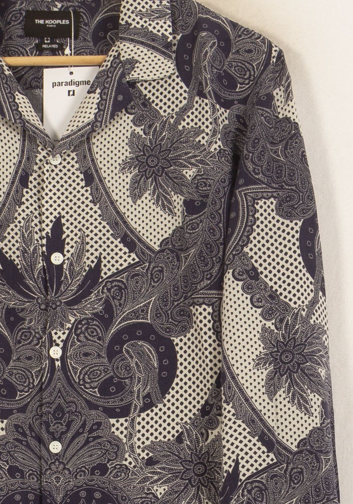 Chemise Bleu et Beige - Taille S/36 de la marque The Kooples | PARAD65096 - Vendu par Paradigme - Image 3
