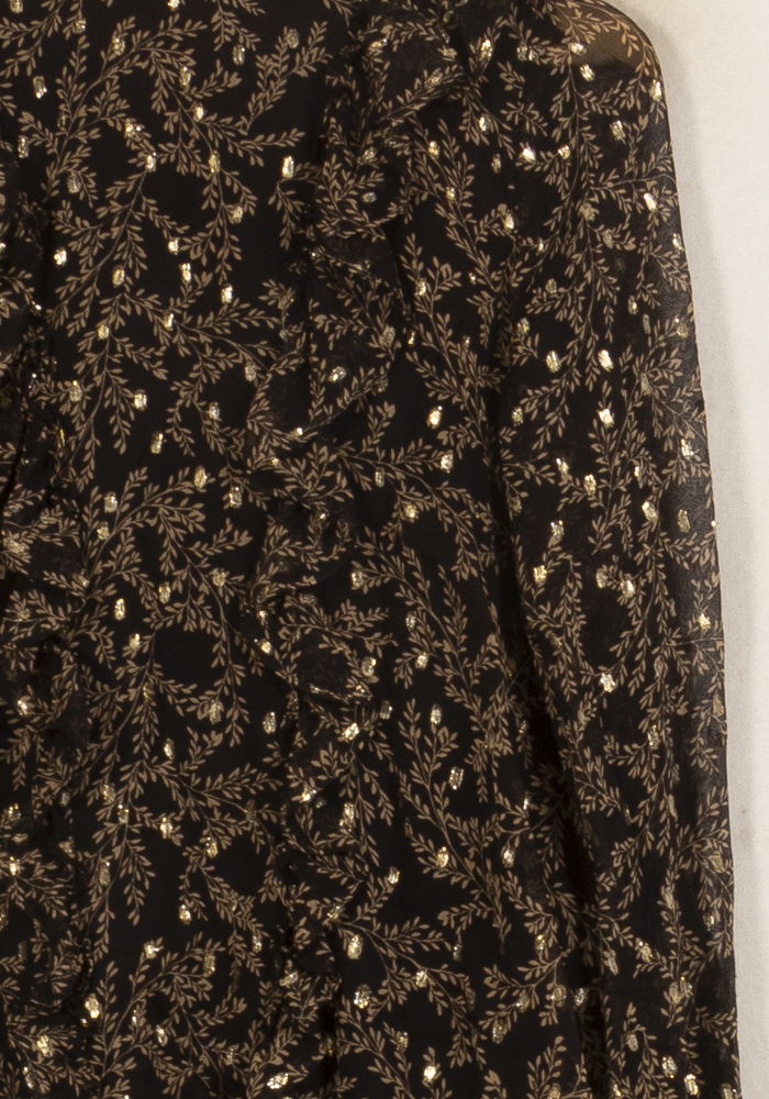 Blouse Noire et Dorée - Taille S/36 de la marque Sézane | PARAD50157 - Vendu par Paradigme - Image 3