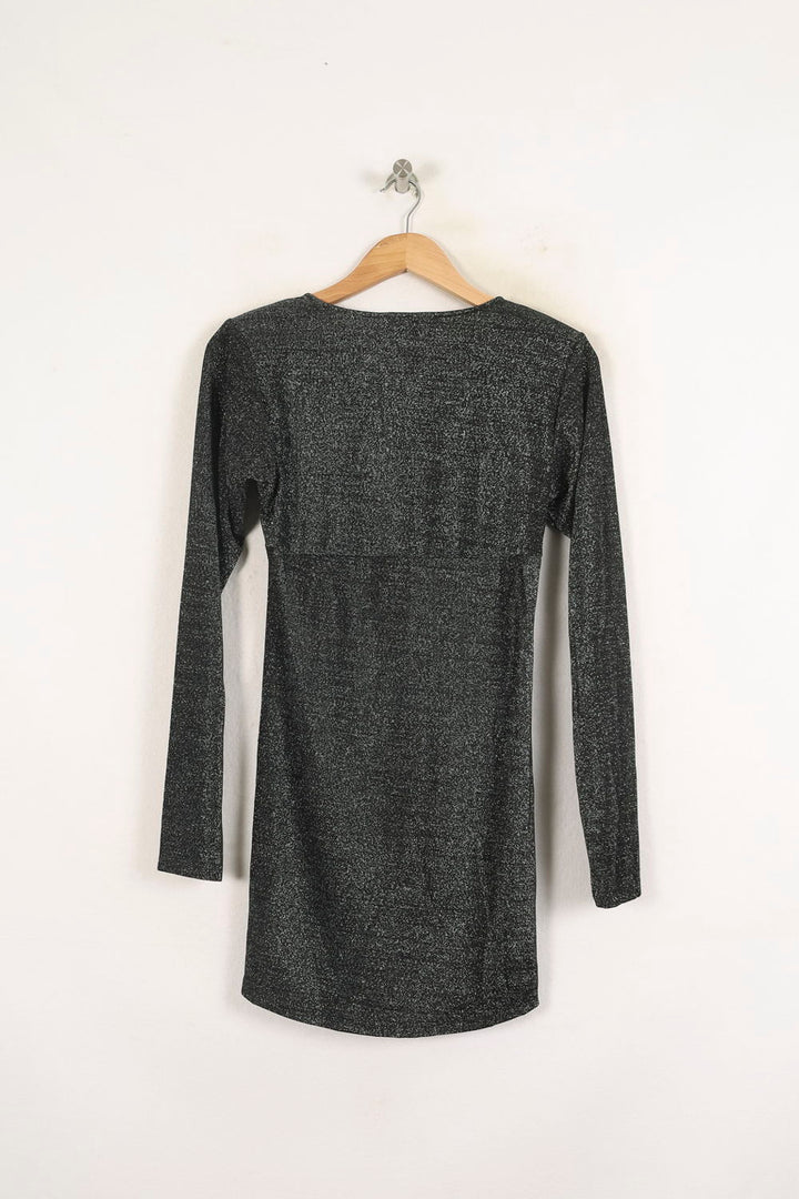 Robe Drappée Noire - Taille S/36 de la marque Bérénice | PARAD73312 - Vendu par Paradigme - Image 4