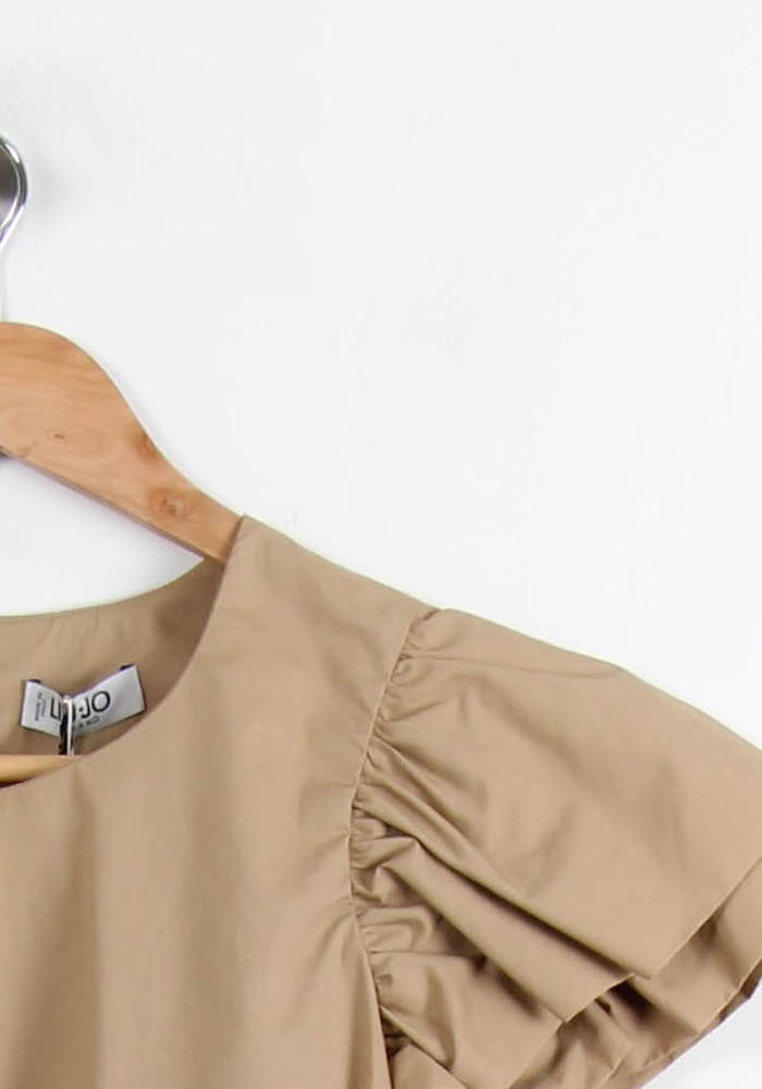 Robe Volantée Beige - Taille XS/34 de la marque Liu Jo | PARAD66593 - Vendu par Paradigme - Image 3