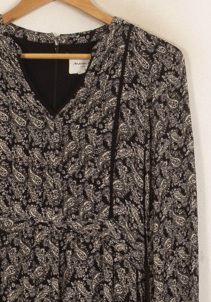 Robe Longue Noire et Blanche - Taille S/36 de la marque Maison 123 | PARAD53547 - Vendu par Paradigme - Image 3
