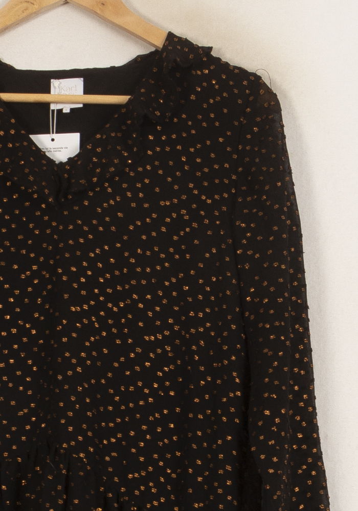 Robe Courte Noire et Dorée - Taille S/36 de la marque Karl Marc John | PARAD66470 - Vendu par Paradigme - Image 3