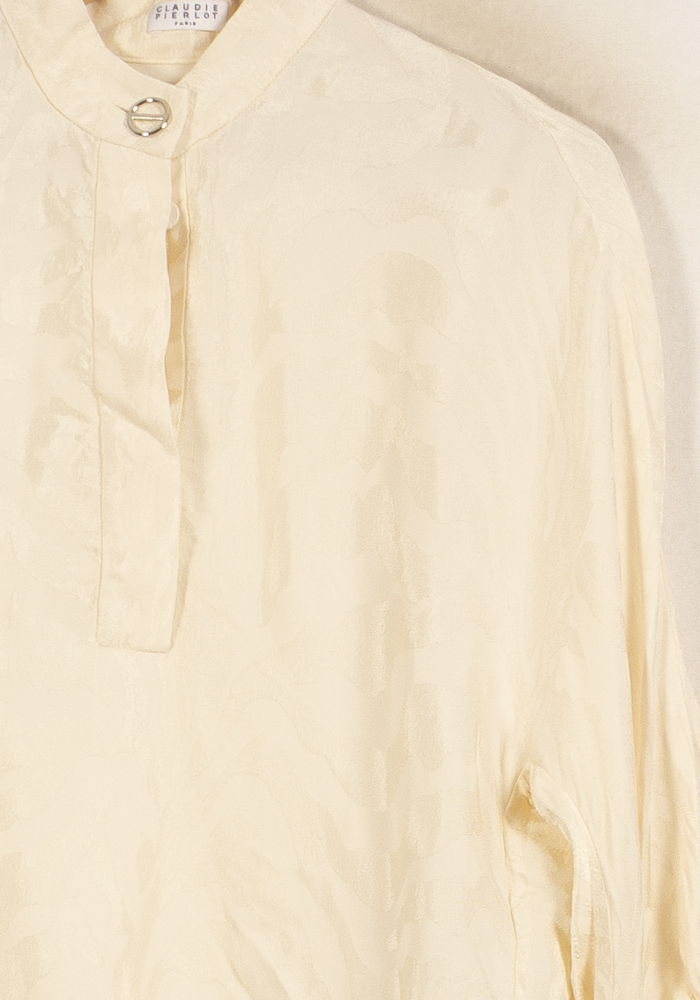 Blouse Beige - Taille S/36 de la marque Claudie Pierlot | PARAD51429 - Vendu par Paradigme - Image 3