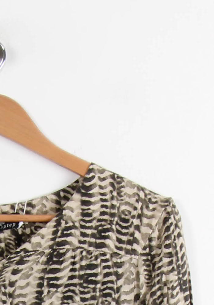 Blouse Beige et Noire - Taille L/40 de la marque One Step | PARAD66481 - Vendu par Paradigme - Image 3
