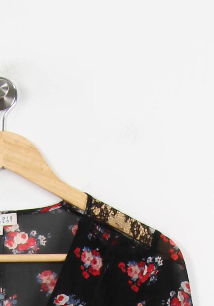 Blouse Noire et Rouge - Taille S/36 de la marque Claudie Pierlot | PARAD52149 - Vendu par Paradigme - Image 3