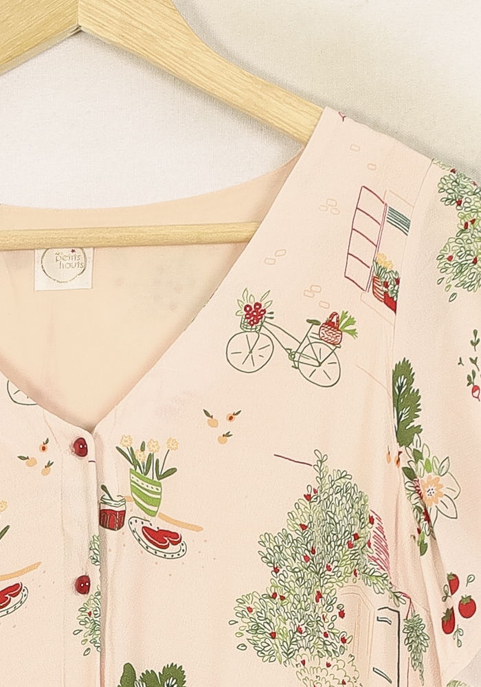 Robe Évasée Beige - Taille S/36 de la marque Des petits hauts | PARAD66996 - Vendu par Paradigme - Image 3
