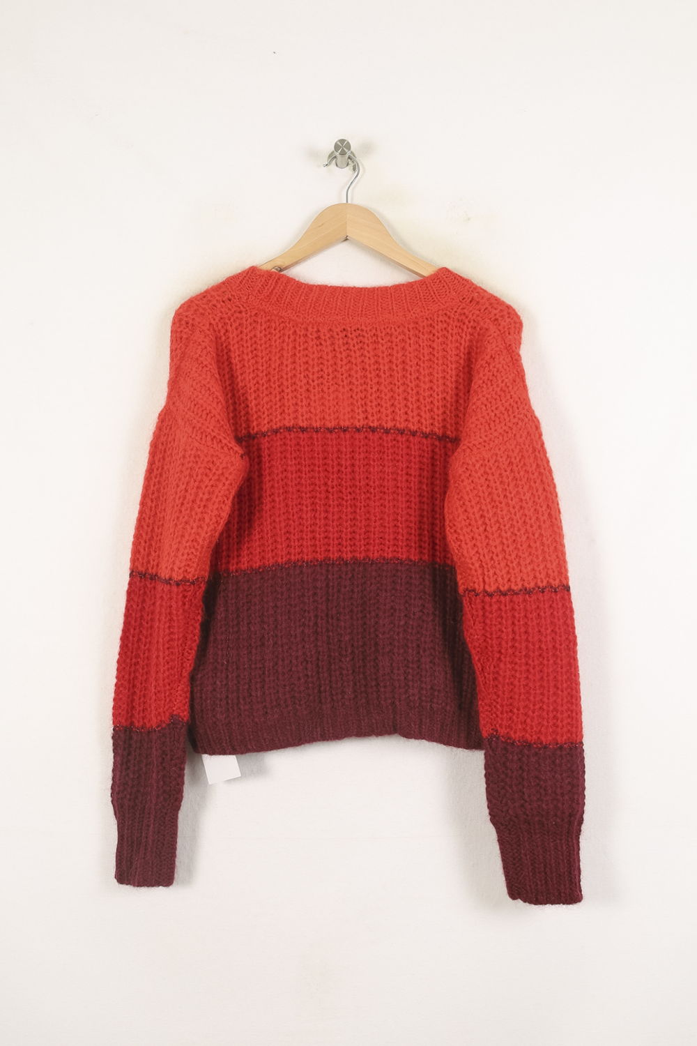 Pull Rouge et Bordeaux - Taille S/36 de la marque Bérénice | PARAD73294 - Vendu par Paradigme - Image 4