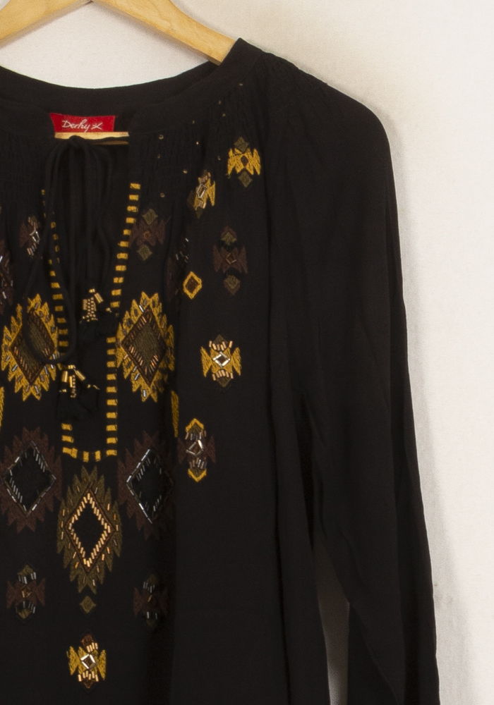 Robe Courte Noire - Taille S/36 de la marque Derhy | PARAD66462 - Vendu par Paradigme - Image 3