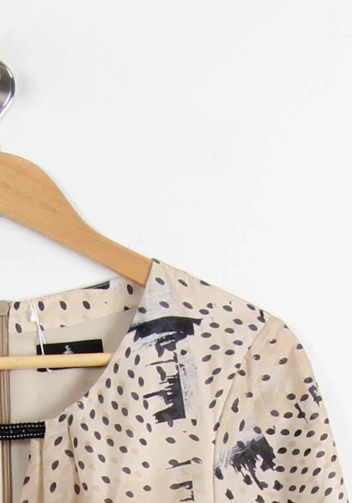Robe Courte Beige et Noire - Taille L/40 de la marque One Step | PARAD66487 - Vendu par Paradigme - Image 3