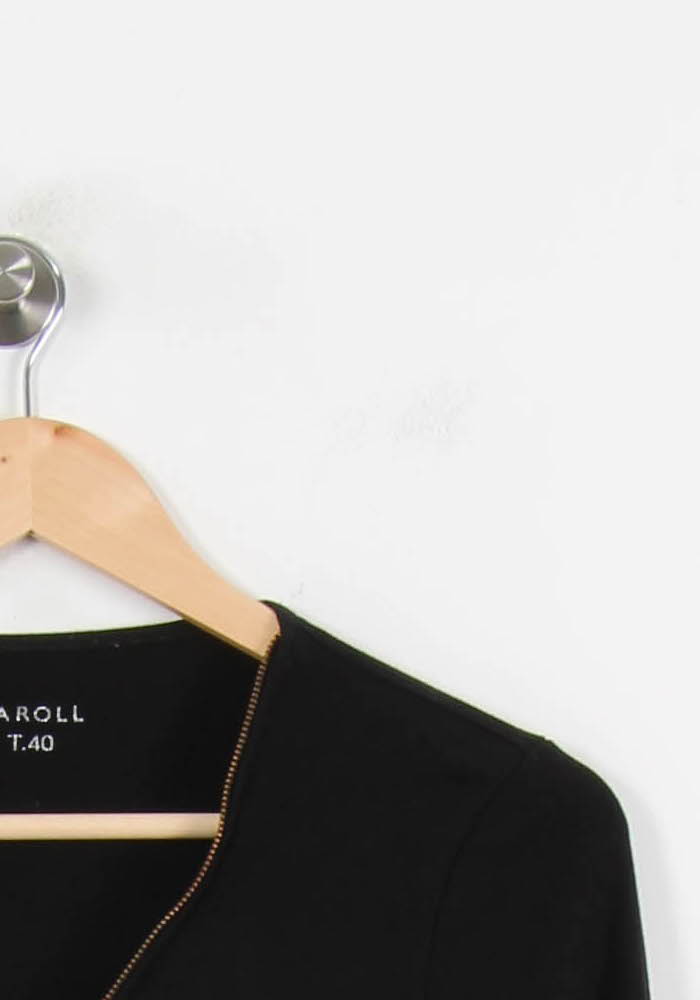 T-shirt noir - Taille L/40 de la marque Caroll | GLLM0018 - Vendu par Paradigme - Image 3
