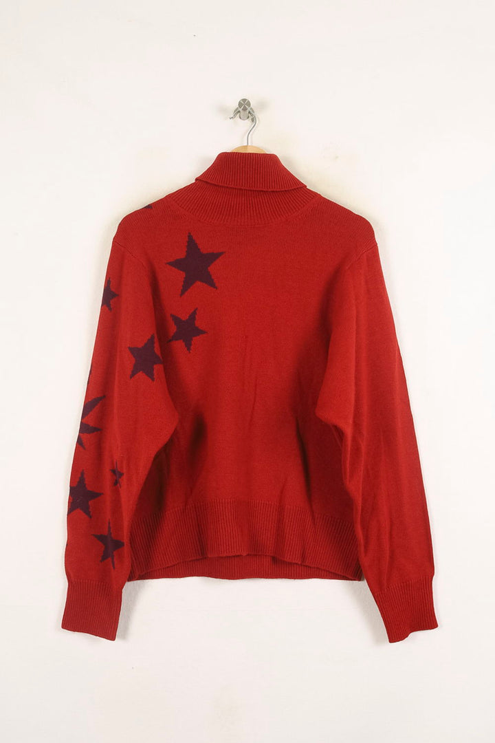 Pull Col Roulé Rouge et Noir - Taille S/36 de la marque Bérénice | PARAD73262 - Vendu par Paradigme - Image 4